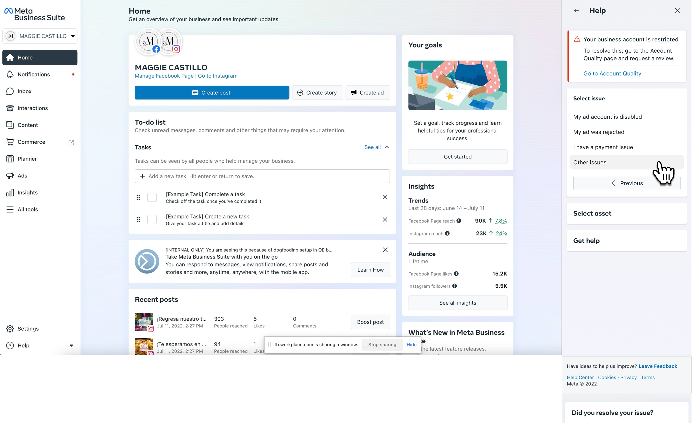 Meta SI — interface detail
